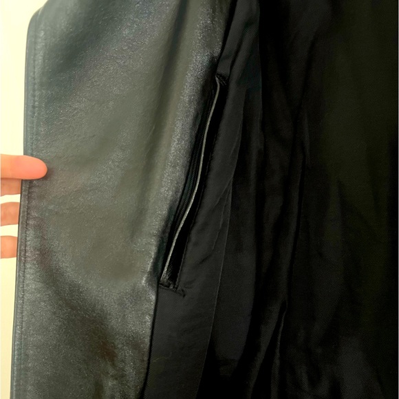 IRO Oversized Black Leather Moto Jacket - Picture 6 of 9